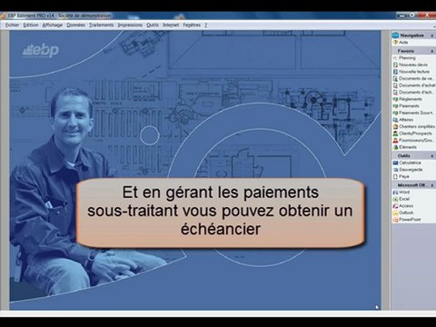EBP Gamme Bâtiment : Gestion de la sous-traitance