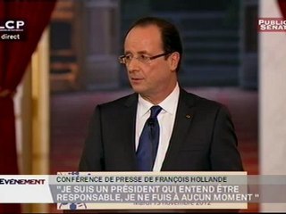 Conférence de presse de François Hollande - 13 Novembre 2012