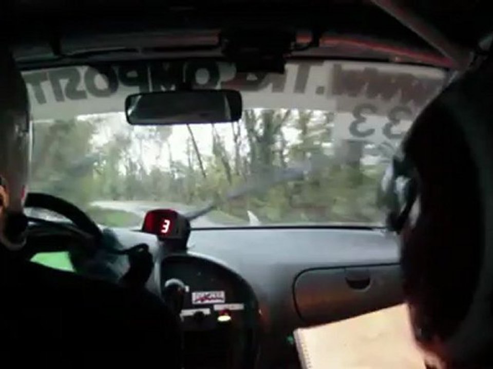 Florian Cordillot / Ronan Choucroun rallye d'automne La Rochelle 2012 - ES 7 Val de Trezense