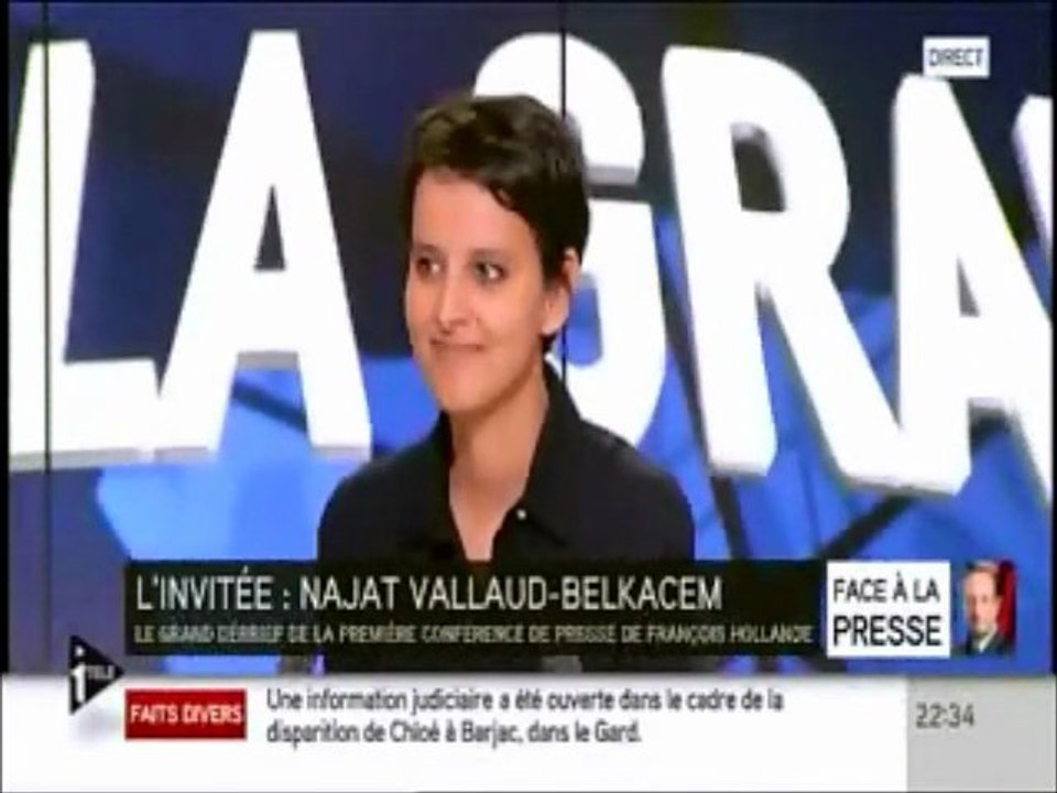 Réaction de Najat Belkacem à la conférence de Presse du Président de la République