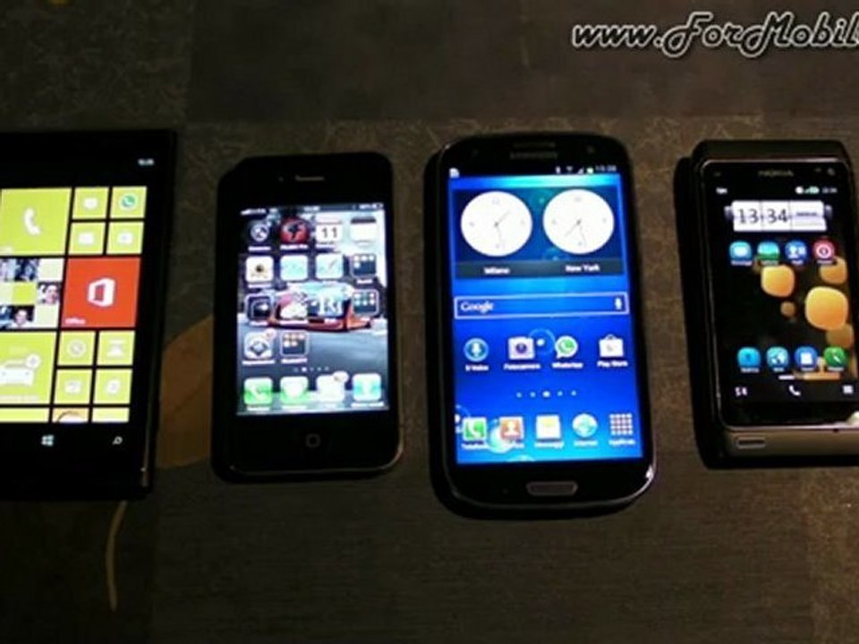 Lumia 920 VS iPhone VS Galaxy S3 VS N8 - Confronto sensibilità display