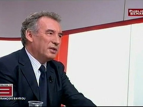 François Bayrou, invité de Preuves par 3 sur PublicSénat - 131112
