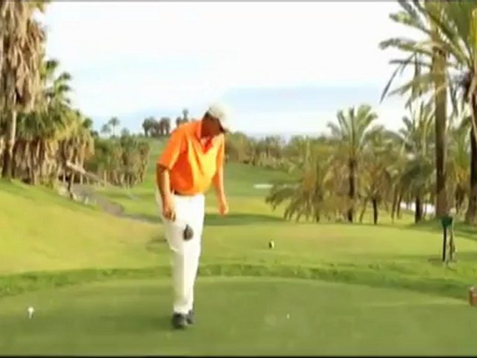 Abama golf trick shot