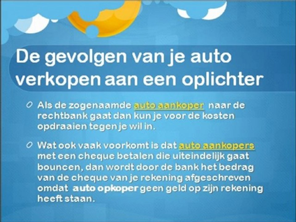 Je auto verkopen aan een autohandelaar
