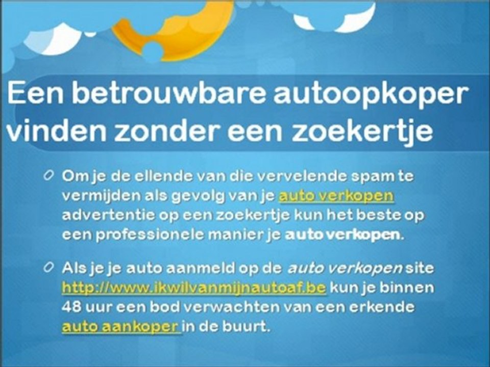 Je auto verkopen Probeer een bemiddelaar