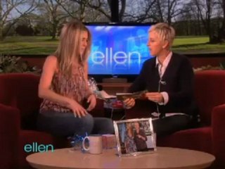 Ellen with Jennifer Aniston and the Vibrating Bra