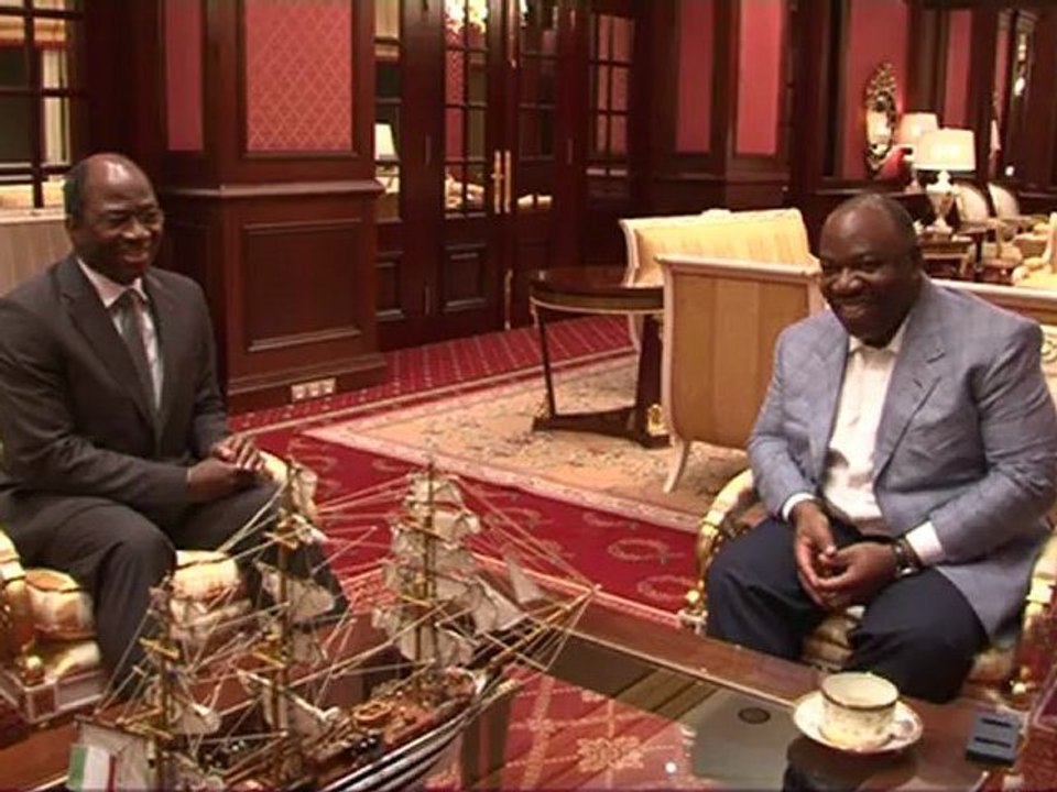 Audience accordée par le Président Ali Bongo Ondimba au Ministre des Affaires Etrangères du Burkina-Faso
