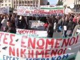 Greek workers show solidarity with suffering in Spain,...