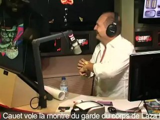 Cauet vole la montre du garde du corps de Laza Morgan - C'Cauet sut NRJ