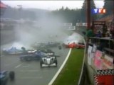 Formula 1 Belgique 1998 Massive crash start en francais TF1