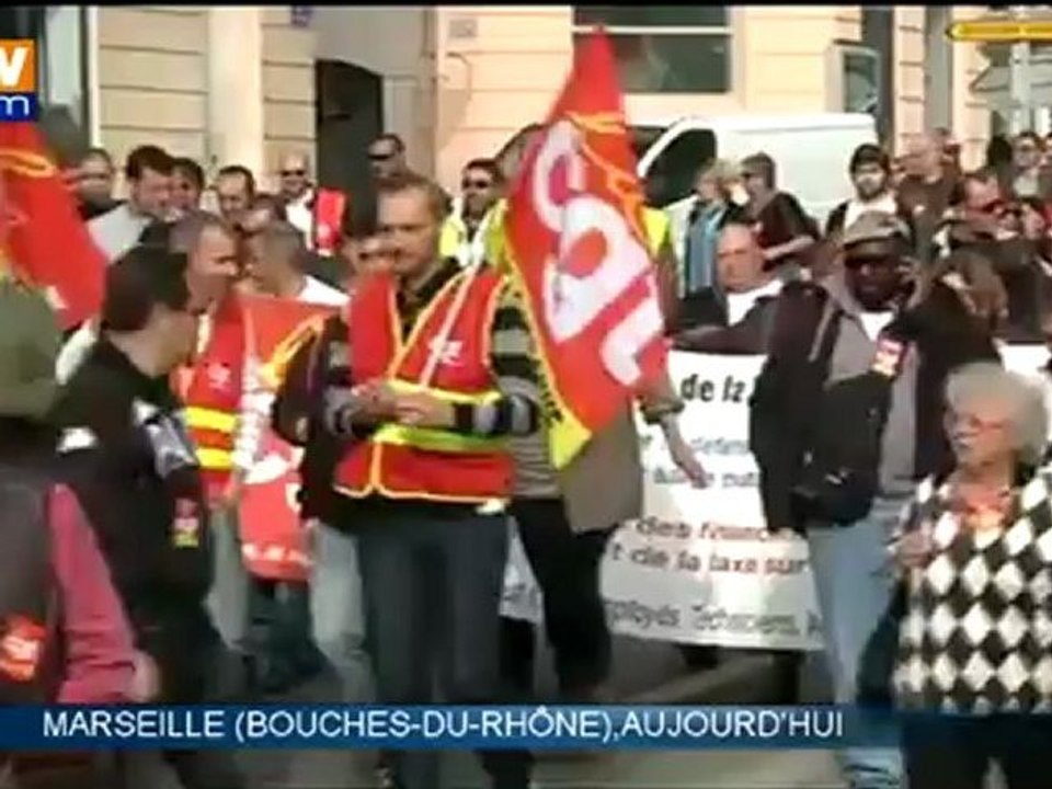 Plusieurs milliers de salariés français dans la rue pour refuser l'austérité