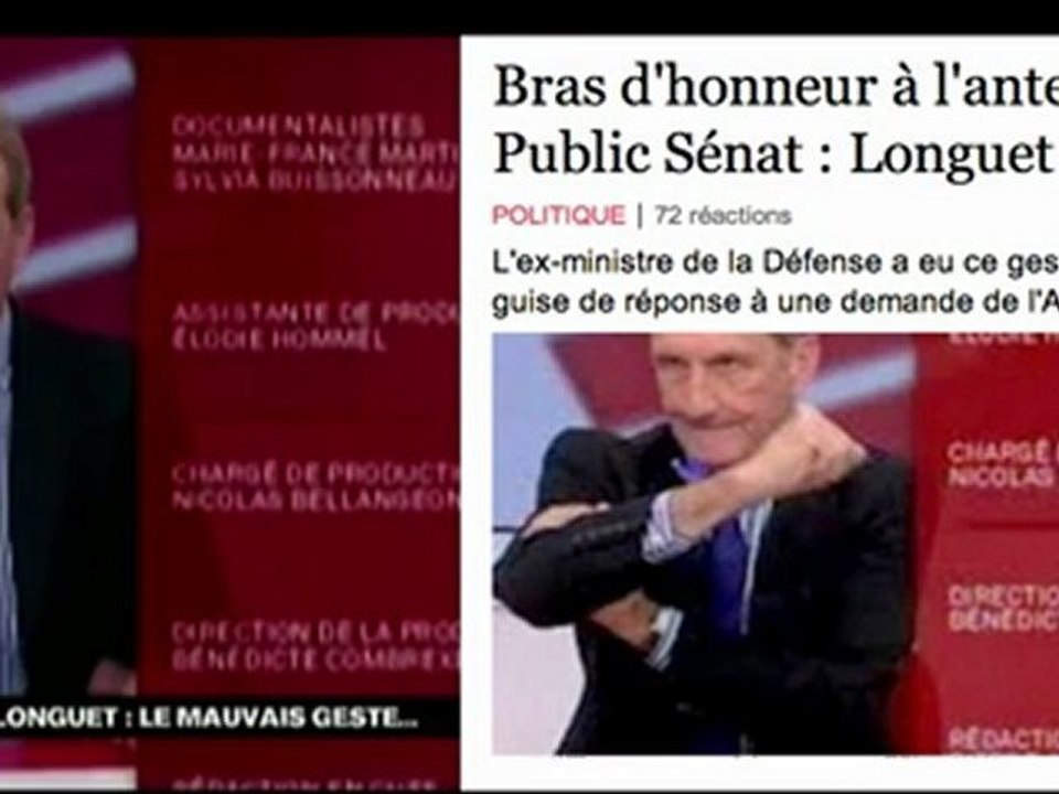 Geste Gérard Longuet