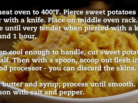 Maple-Whipped Sweet Potatoes