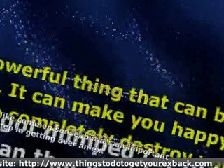 Ways to Get Over a Long Term Relationship