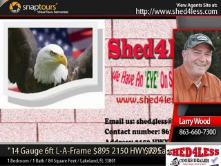 shed4less- 14 gauge 6ft Length A Frame Standard Style