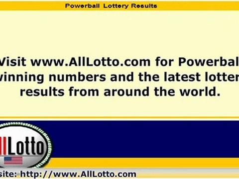 Powerball Lottery Drawing Results for November 14, 2012