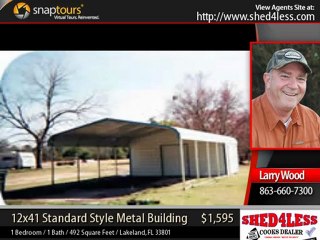 shed4less - 12x41 Standard Style Metal Buildings