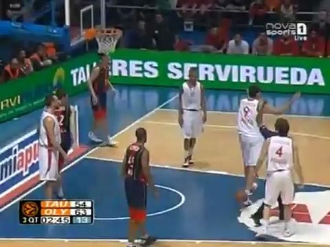 tau vs olympiakos 80-88 2008-09 euroleague top16