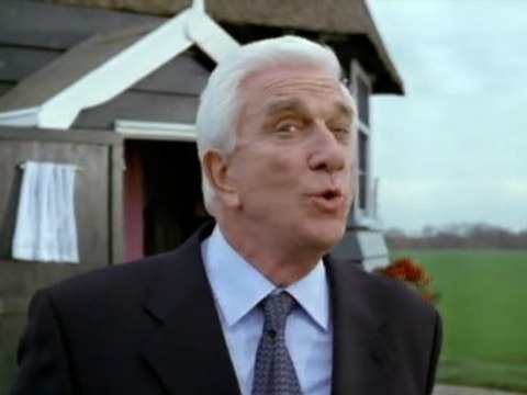 Leslie Nielsen fighting Dutch windmills: miller light?