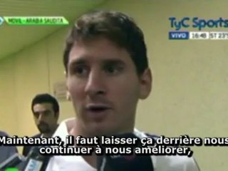 La déception de Messi après le non-match de l'Argentine !