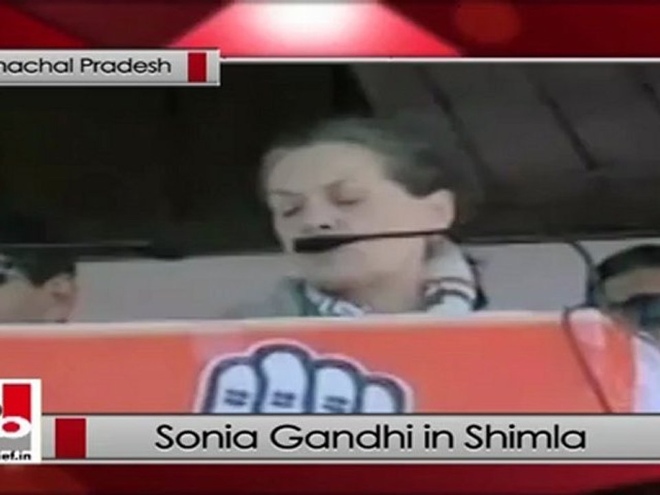 Sonia Gandhi in Shimla explains UPA policies for welfare of the women