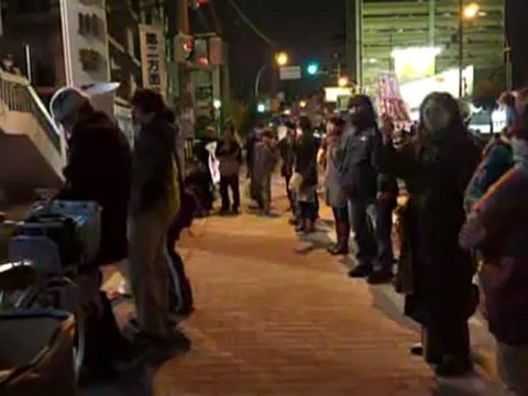 20121115 不当逮捕に抗議＠大阪府警 淀川警察署 OnenessTV