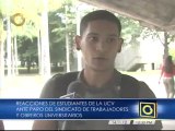 Estudiantes de la UCV se ven afectados por el paro de trabajadores y obreros universitarios