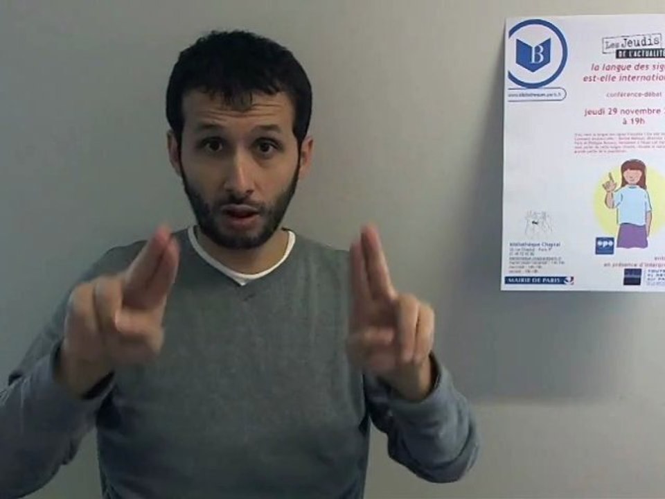 [ 29 novembre 2012 à 19h ] Paris - Chaptal (75) : Conférence-débat " la langue des signes est-elle internationale ? "