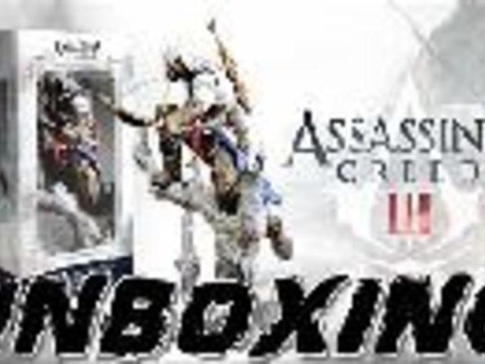 umboxing Assaisin Creed III stauette connor The Hunter