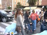 Giù le mani dai nostri disabili: la protesta di Via Ramazzini