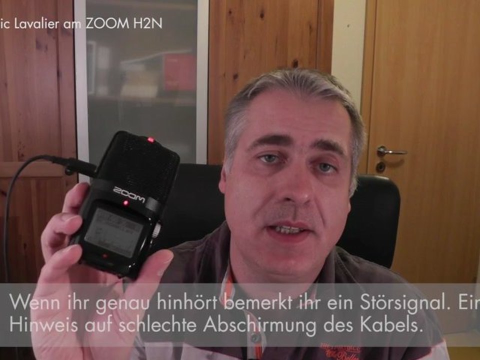 Vergleich rode ntg 2 , micronic lavalier mikrofon an einer panasonic hc v 707 und am zoom h2n