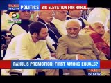 Rahul's promotion: First among equals?