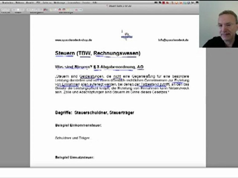 Promo, Steuern, Grundstrukturen Teil 1