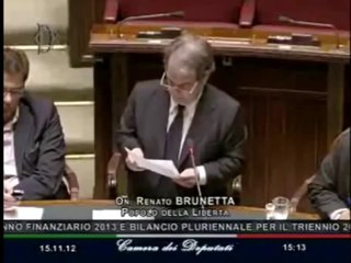 Brunetta - Intervento in Aula su LDS (15.11.12)