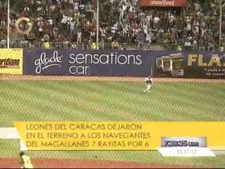 En Video: Leones del Caracas dejó en el terreno a los Navegantes del Magallanes 7x6