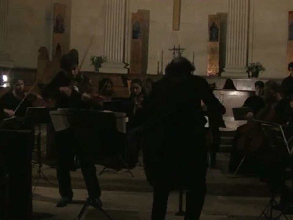 Bach : concerto pour violon et orchestre en la-. 2eme (extrait) et 3eme mouvement