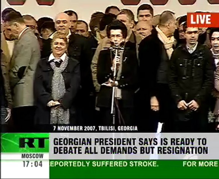 Georgian opposition stages mass rally