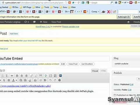 Tutorial WordPress: Cara Setting Plugin Akismet Spam Blocker