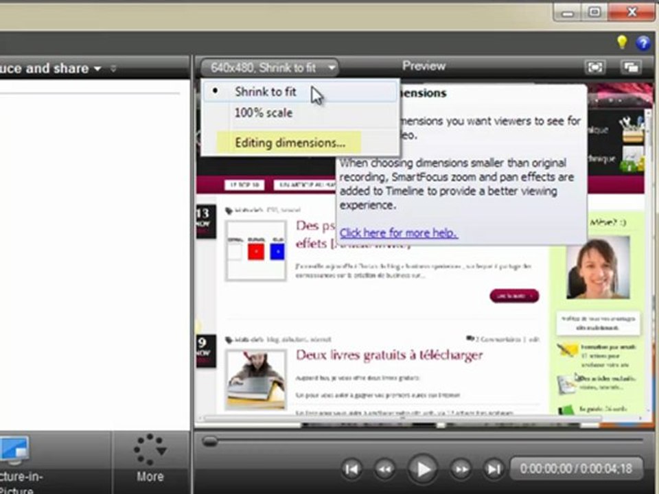 Tuto N°15: une belle qualité d'image avec Camtasia