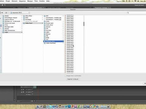 Importer un fichier vidéo dans Première Pro