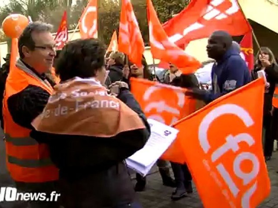 Manif devant la direction du travail