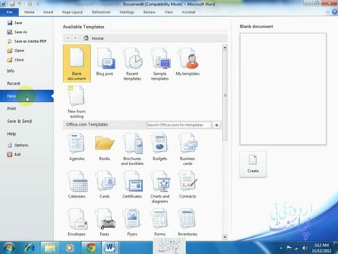 Creating & Saving Microsoft Word 2010 Documents Lecture 2