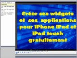 Créeer ses widgets et ses applications pour iPhone iPad et iPod touch gratuitement