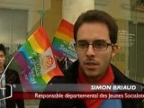 Reportage TV Vendée sur le rassemblement pour l'égalité des droits à La Roche-sur-Yon le 17/11/12