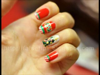 Yılbaşı Manikürü Noel Süsü Christmas nails tutorials