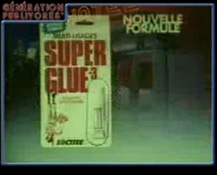 Pub année 80 Colle Super Glue 3