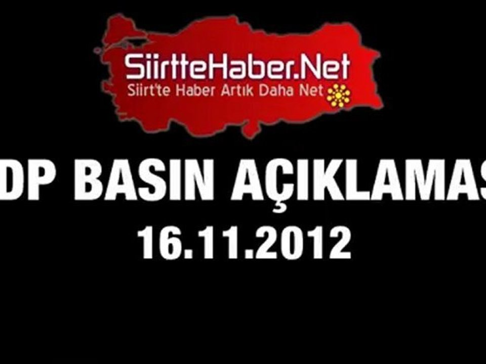 BDP Siirt'te Açlık Grevine Destek Yürüyüşü Yaptı [16.11.2012]