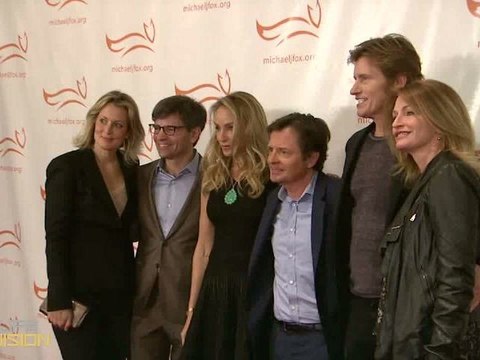 Katie Couric & Michael J Fox party and have a few laughs to support Parkinsons research