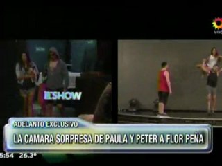 Pedro en Este es el Show 3 (adelanto cámara de PyP a Flor P) - 16 de Noviembre