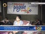 Alcaldesa de Freites y 12 personas más permanecen en huelga de hambre para demandar recursos de Pdvsa